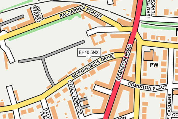 EH10 5NX map - OS OpenMap – Local (Ordnance Survey)