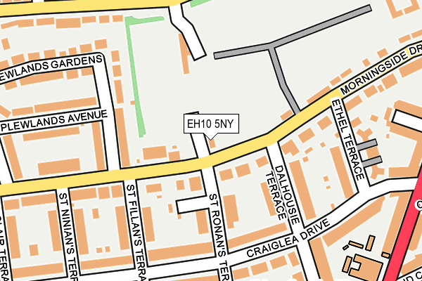 EH10 5NY map - OS OpenMap – Local (Ordnance Survey)