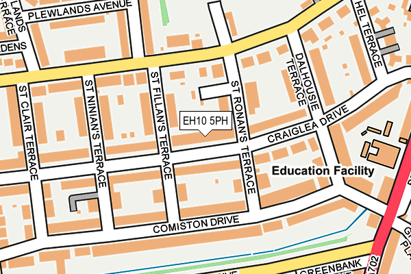 EH10 5PH map - OS OpenMap – Local (Ordnance Survey)