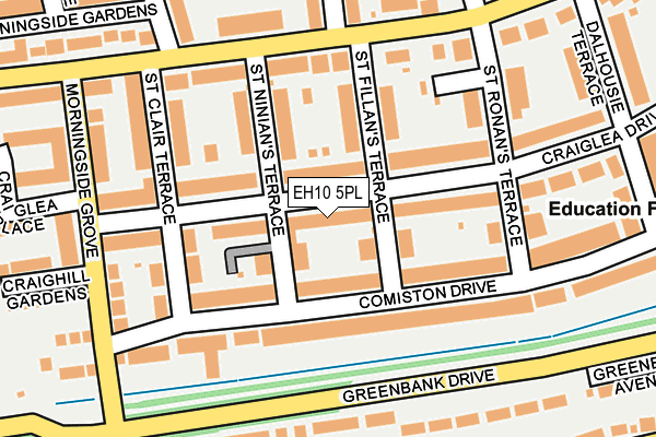 EH10 5PL map - OS OpenMap – Local (Ordnance Survey)