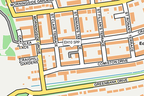 EH10 5PP map - OS OpenMap – Local (Ordnance Survey)