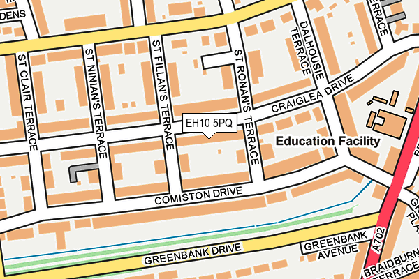 EH10 5PQ map - OS OpenMap – Local (Ordnance Survey)