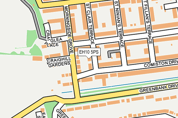 EH10 5PS map - OS OpenMap – Local (Ordnance Survey)