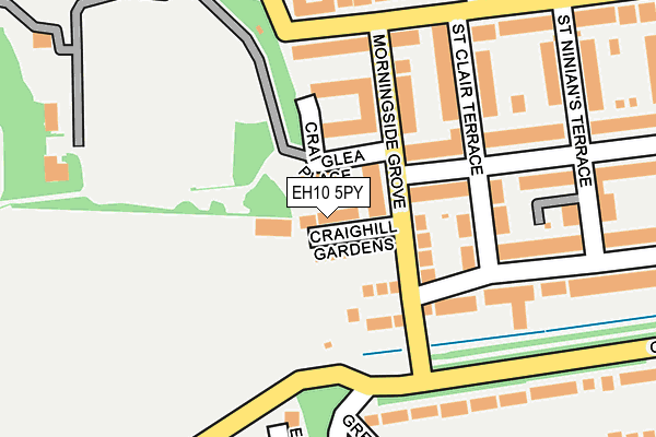 EH10 5PY map - OS OpenMap – Local (Ordnance Survey)