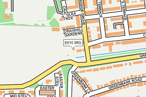 EH10 5RG map - OS OpenMap – Local (Ordnance Survey)