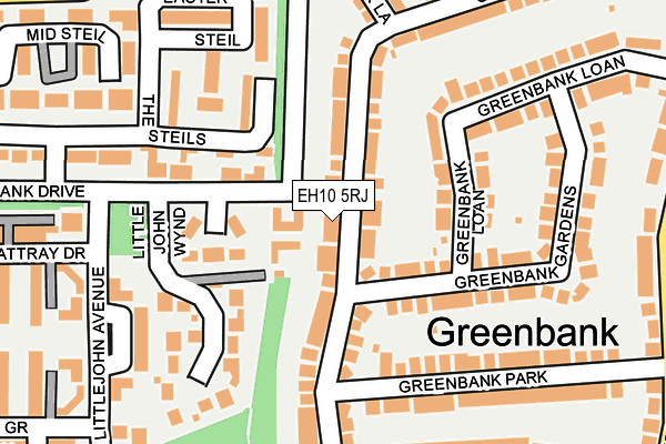 EH10 5RJ map - OS OpenMap – Local (Ordnance Survey)