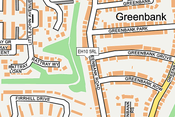 EH10 5RL map - OS OpenMap – Local (Ordnance Survey)