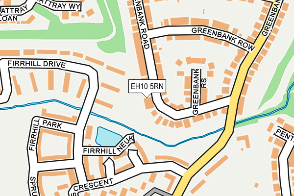 EH10 5RN map - OS OpenMap – Local (Ordnance Survey)