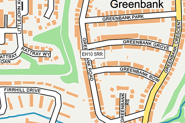 EH10 5RR map - OS OpenMap – Local (Ordnance Survey)