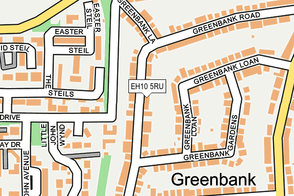 EH10 5RU map - OS OpenMap – Local (Ordnance Survey)