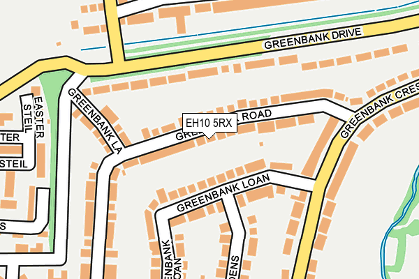 EH10 5RX map - OS OpenMap – Local (Ordnance Survey)