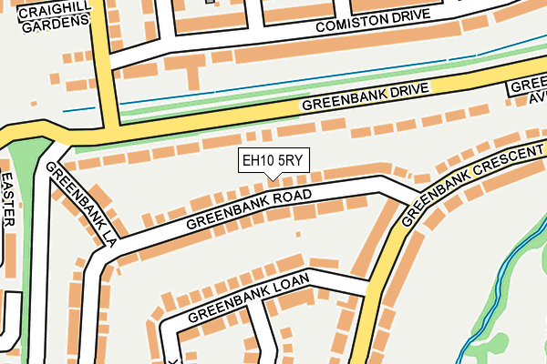 EH10 5RY map - OS OpenMap – Local (Ordnance Survey)