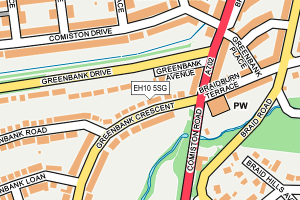 EH10 5SG map - OS OpenMap – Local (Ordnance Survey)