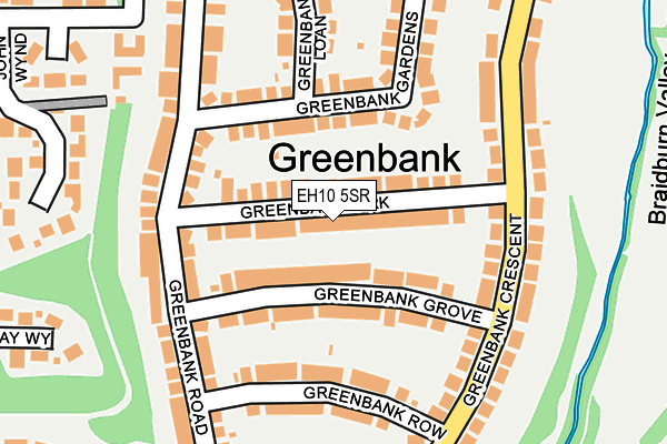 EH10 5SR map - OS OpenMap – Local (Ordnance Survey)