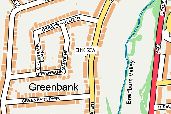 EH10 5SW map - OS OpenMap – Local (Ordnance Survey)