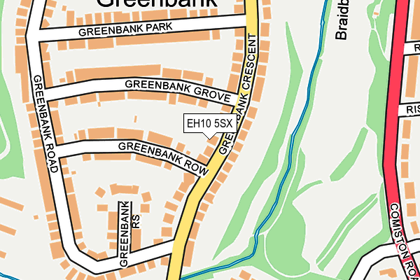 EH10 5SX map - OS OpenMap – Local (Ordnance Survey)