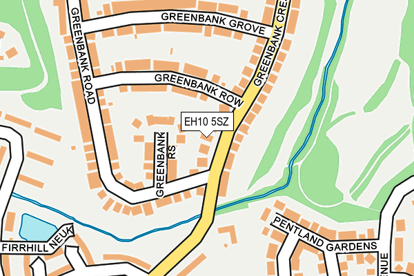 EH10 5SZ map - OS OpenMap – Local (Ordnance Survey)