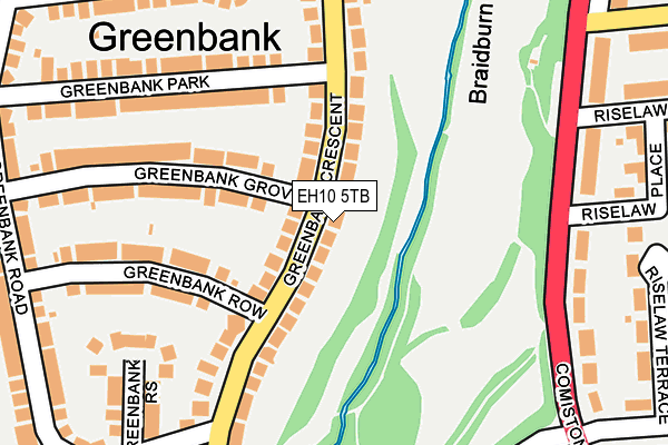 EH10 5TB map - OS OpenMap – Local (Ordnance Survey)