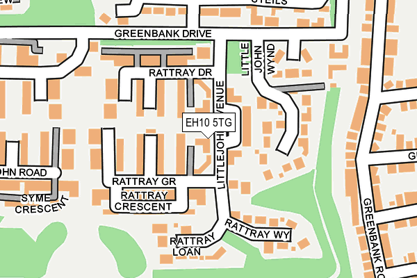 EH10 5TG map - OS OpenMap – Local (Ordnance Survey)