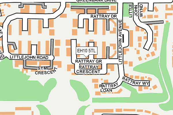 EH10 5TL map - OS OpenMap – Local (Ordnance Survey)