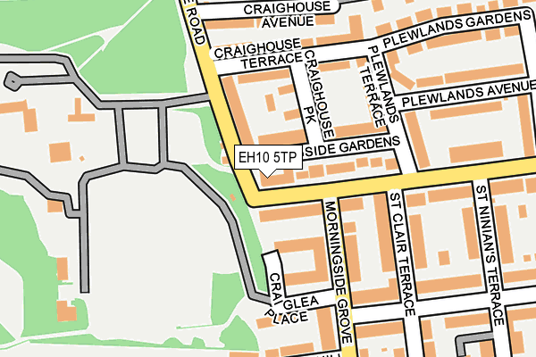 EH10 5TP map - OS OpenMap – Local (Ordnance Survey)