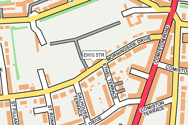 EH10 5TR map - OS OpenMap – Local (Ordnance Survey)