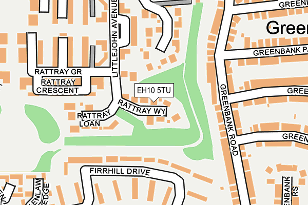 EH10 5TU map - OS OpenMap – Local (Ordnance Survey)