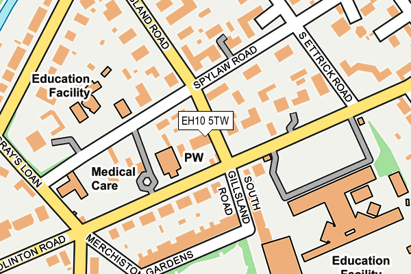 EH10 5TW map - OS OpenMap – Local (Ordnance Survey)