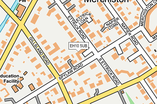 EH10 5UB map - OS OpenMap – Local (Ordnance Survey)