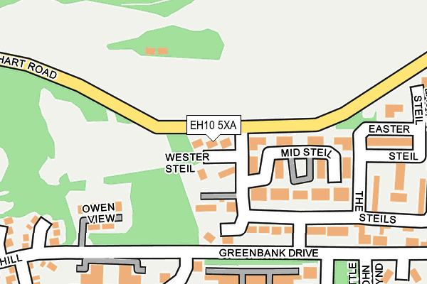 EH10 5XA map - OS OpenMap – Local (Ordnance Survey)