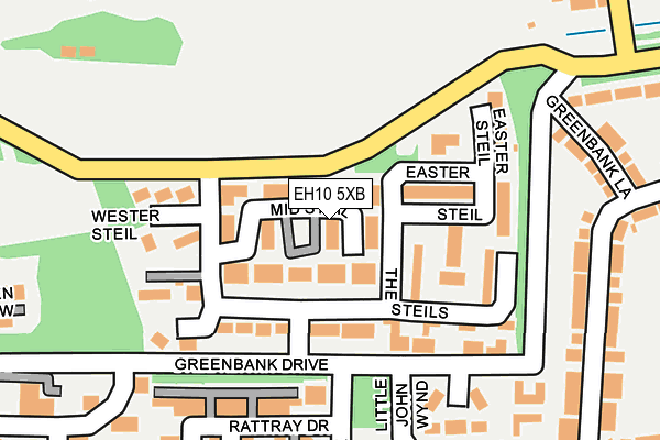 EH10 5XB map - OS OpenMap – Local (Ordnance Survey)