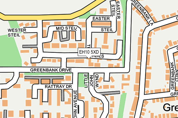 EH10 5XD map - OS OpenMap – Local (Ordnance Survey)