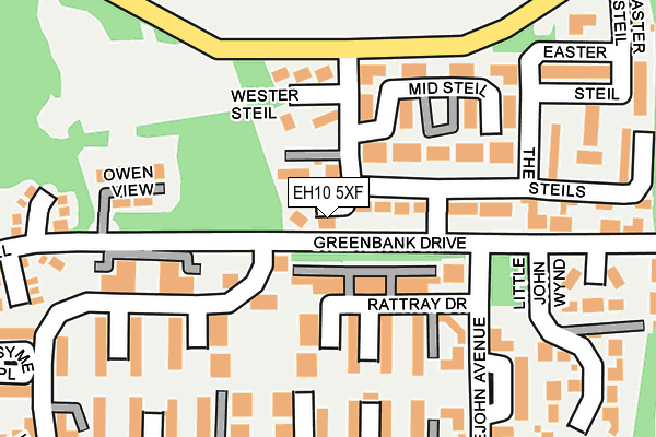 EH10 5XF map - OS OpenMap – Local (Ordnance Survey)