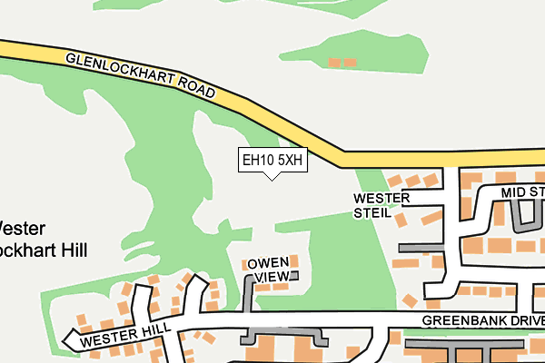 EH10 5XH map - OS OpenMap – Local (Ordnance Survey)