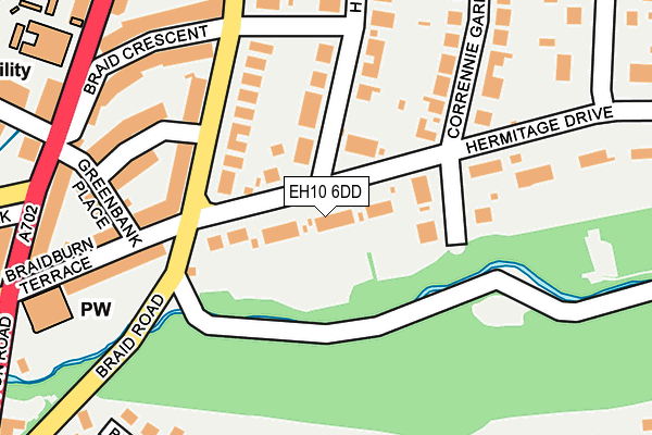 EH10 6DD map - OS OpenMap – Local (Ordnance Survey)