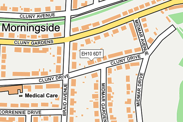 EH10 6DT map - OS OpenMap – Local (Ordnance Survey)