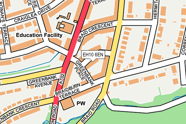 EH10 6EN map - OS OpenMap – Local (Ordnance Survey)