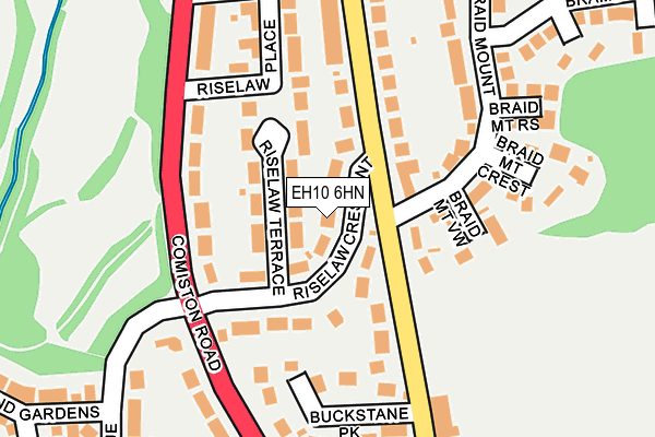 EH10 6HN map - OS OpenMap – Local (Ordnance Survey)