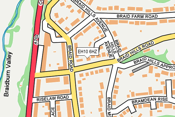 EH10 6HZ map - OS OpenMap – Local (Ordnance Survey)