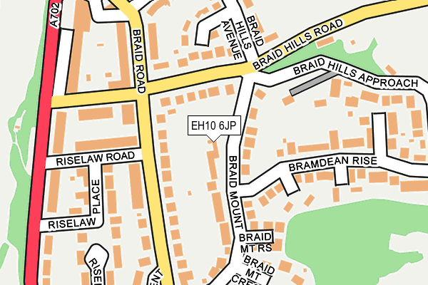 EH10 6JP map - OS OpenMap – Local (Ordnance Survey)