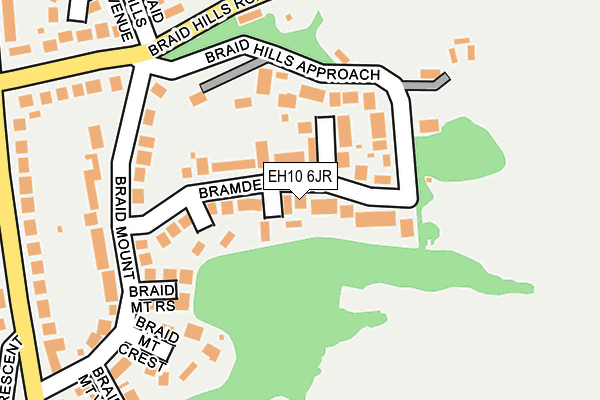 EH10 6JR map - OS OpenMap – Local (Ordnance Survey)