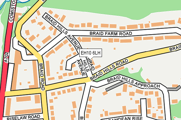 EH10 6LH map - OS OpenMap – Local (Ordnance Survey)