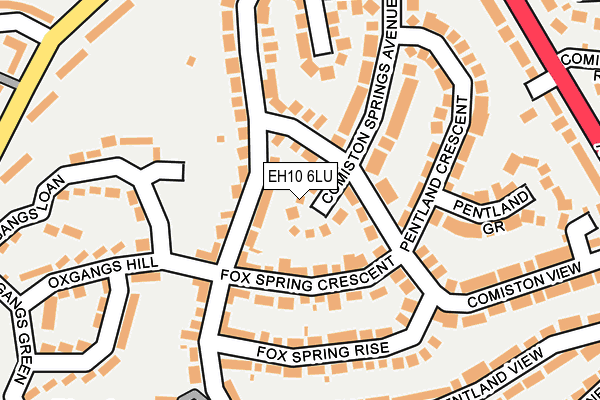 EH10 6LU map - OS OpenMap – Local (Ordnance Survey)