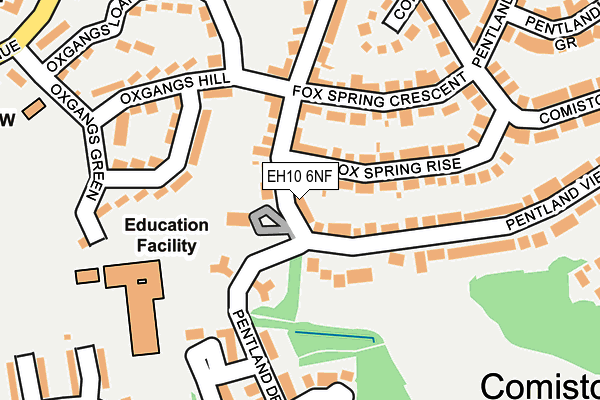 EH10 6NF map - OS OpenMap – Local (Ordnance Survey)