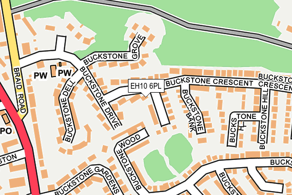 EH10 6PL map - OS OpenMap – Local (Ordnance Survey)