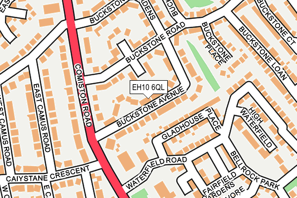 EH10 6QL map - OS OpenMap – Local (Ordnance Survey)