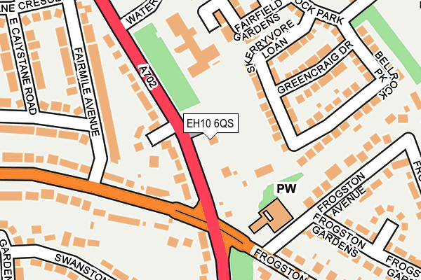 EH10 6QS map - OS OpenMap – Local (Ordnance Survey)