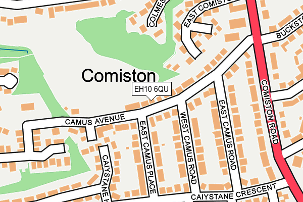 EH10 6QU map - OS OpenMap – Local (Ordnance Survey)