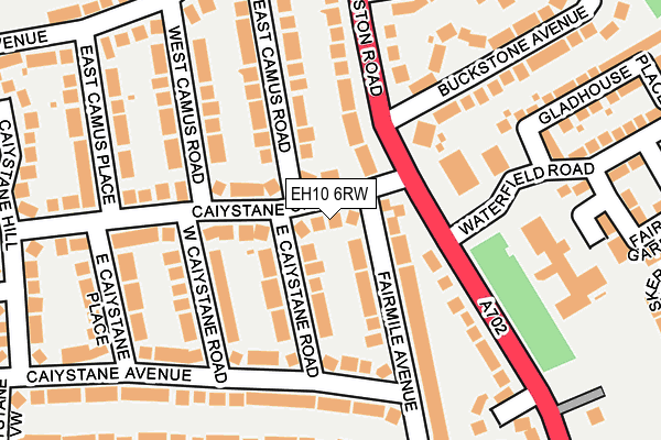 EH10 6RW map - OS OpenMap – Local (Ordnance Survey)