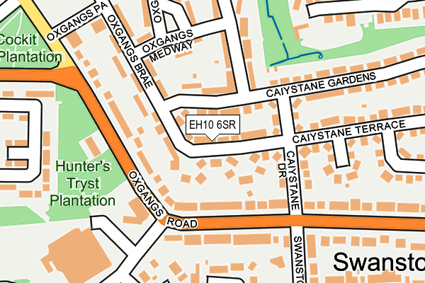 EH10 6SR map - OS OpenMap – Local (Ordnance Survey)